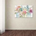 Rainbow Seeds Flowers X’ Canvas Painting Print by Lisa Audit - Chic Decora