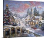 Sagefield ‘Merry Christmas’ by Nicky Boehme Painting Print on Wrapped Canvas - Chic Decora