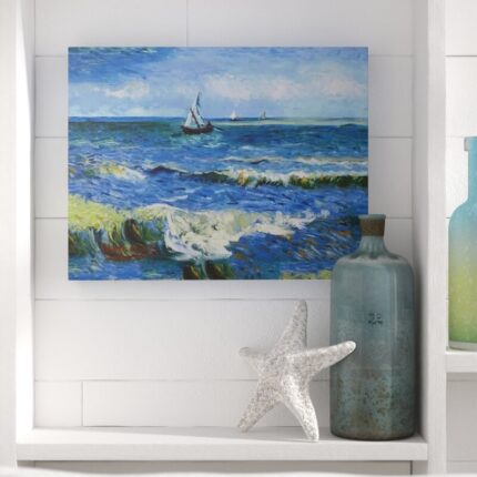 ” Seascape At Saintes Maries ” by Vincent Van Gogh - Chic Decora