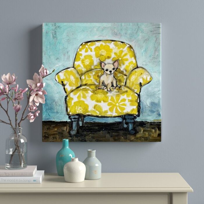 ” Chihuahua On Chair “ - Chic Decora