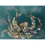 ” Octopus In The Deep Teal Sea ” by Eli Halpin - Chic Decora