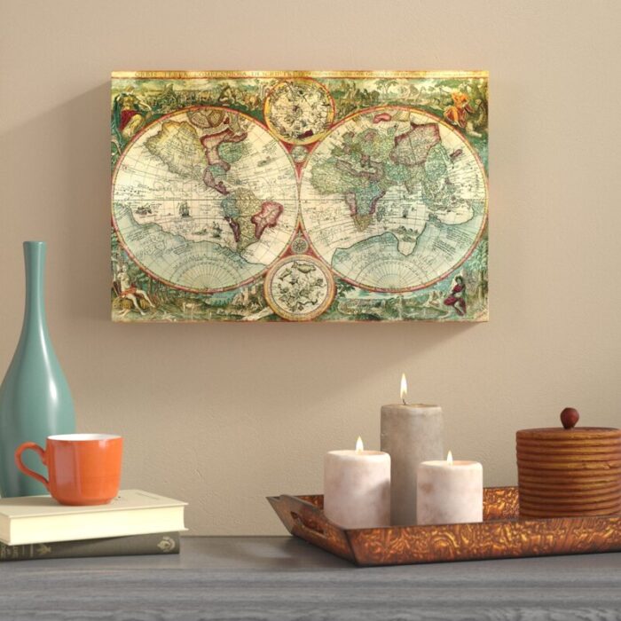 ” Gilded Map “ - Chic Decora