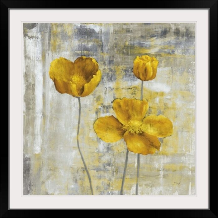 Yellow Flowers ” Yellow Flowers II ” by Carol Black - Chic Decora