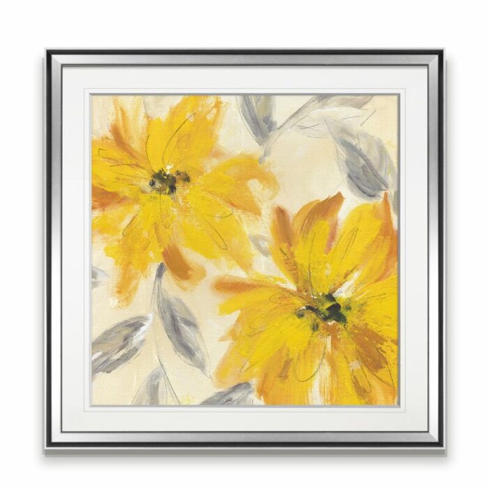 Yellow Flowers ” Yellow Flowers II ” by Carol Black - Chic Decora