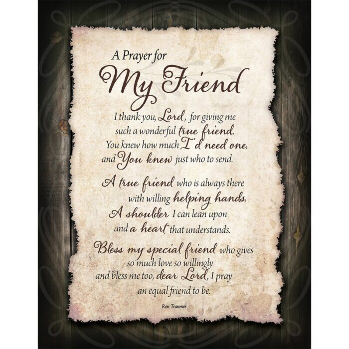 Mickael ” Prayer For My Friend “ - Chic Decora