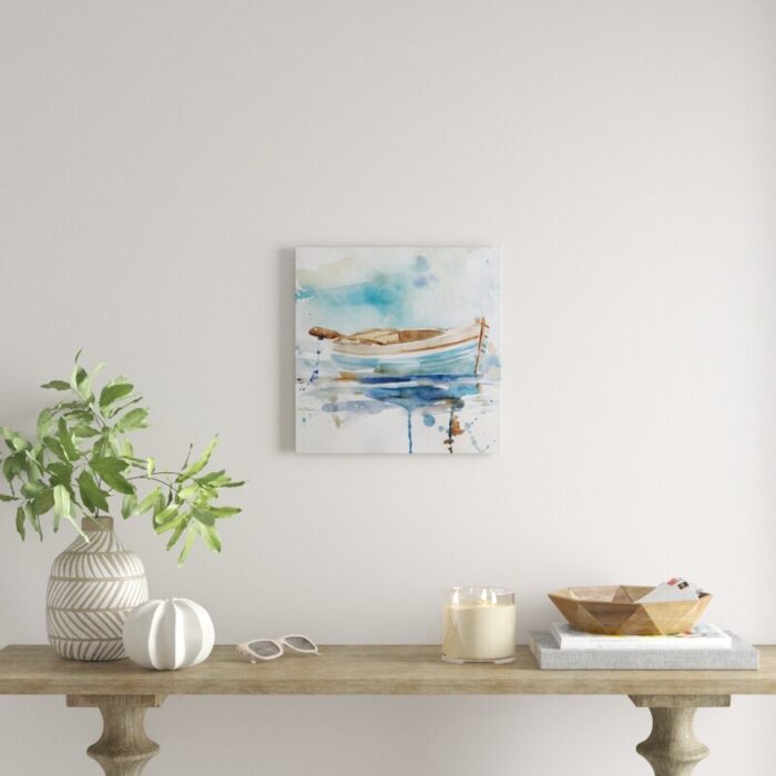 ” Tranquility By The Sea II ” Painting Print - Chic Decora