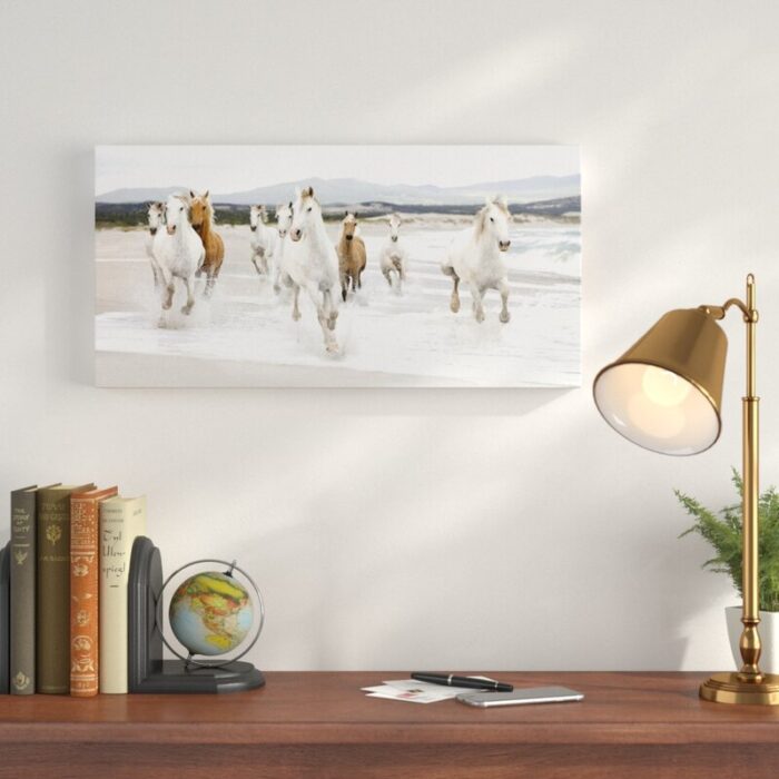 ” Horses On The Beach (detail) ” by Zero Creative Studio - Chic Decora