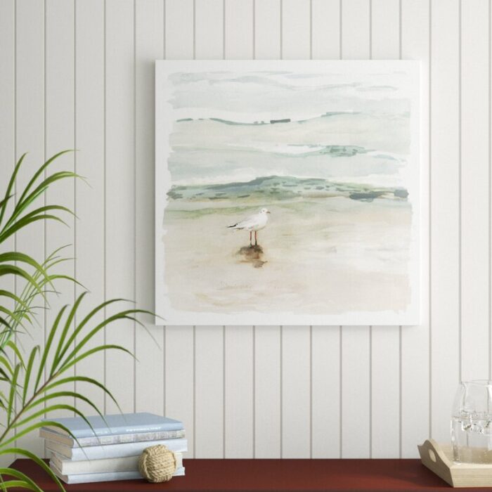 ” Seagull Cove I ” by Victoria Borges Painting Print - Chic Decora