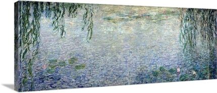 Milesburg ” Waterlilies: Morning With Weeping Willows ” by Claude Monet - Chic Decora