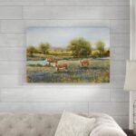 ” Field Of Cattle I ” by Timothy O’ Toole Painting Print - Chic Decora