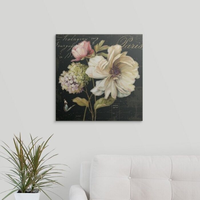 Musso ” Marche De Fleurs On Black ” by Lisa Audit - Chic Decora