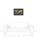 ” Colorful World Map “ - Chic Decora