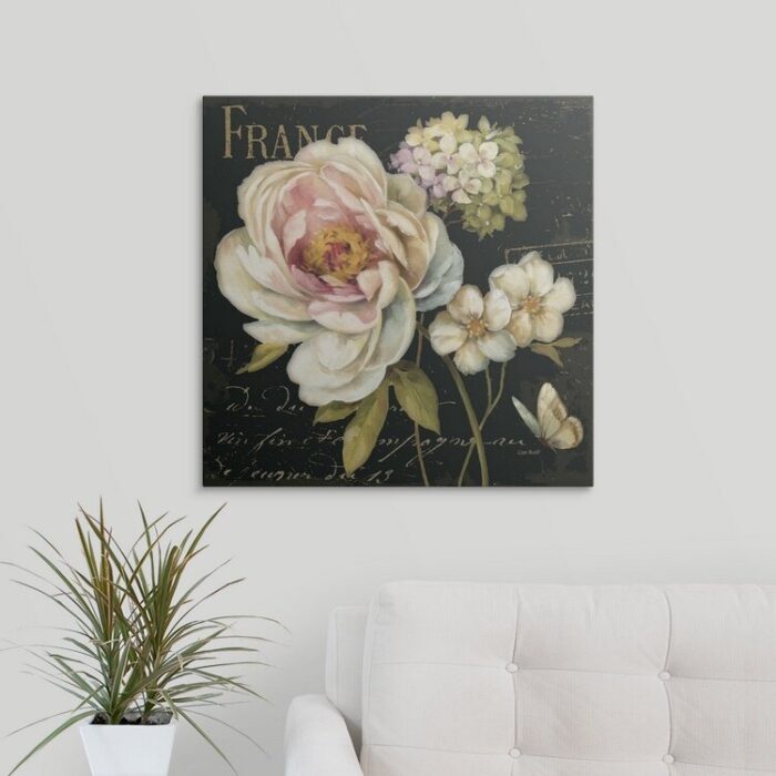 Marche De Fleurs ” Marche De Fleurs On Black II ” by Lisa Audit - Chic Decora