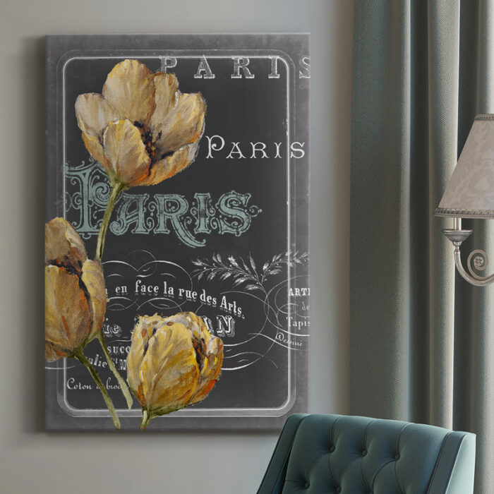 Marche De Fleurs ” Marche De Fleurs On Black II ” by Lisa Audit - Chic Decora