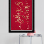 Sagefield ‘Holly Jolly Christmas’ by Jennifer Pugh Textual Art on Wrapped Canvas - Chic Decora