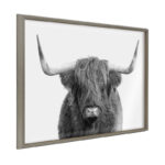 ” Blue Cow ” by Marion Rose Painting Print - Chic Decora