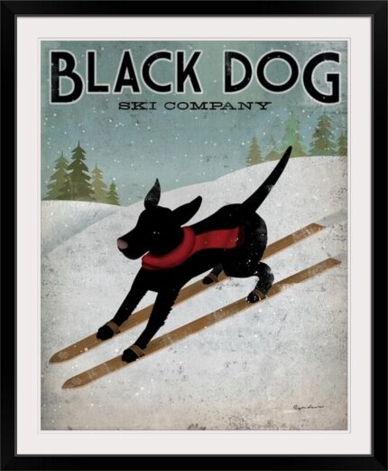 ” Black Dog Ski ” by Ryan Fowler - Chic Decora