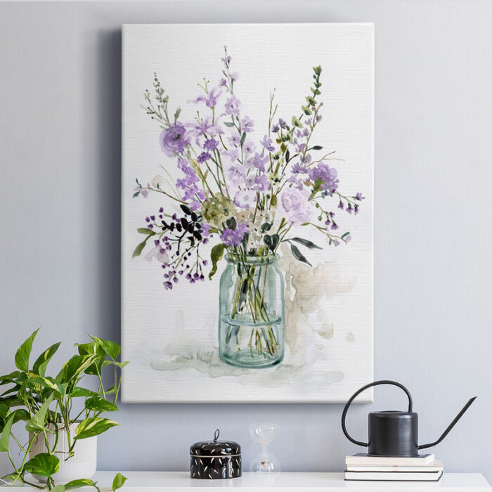 Scent of Roses III Painting Print in Plum - Chic Decora