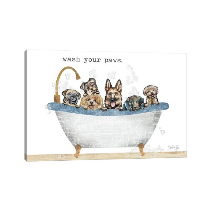 ” Wash Your Paws ” by Marla Rae - Chic Decora