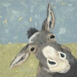 ” Farm Life-Mule ” by Jade Reynolds Painting Print - Chic Decora