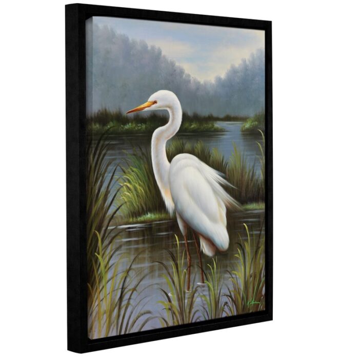 Snowy Egrets II Photograph on Canvas - Chic Decora