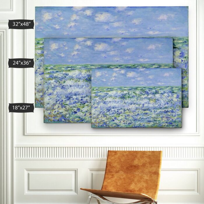 ” Waves Breaking ” by Claude Monet - Chic Decora