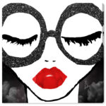 Fashion and Glam She is All That – Graphic Art on Canvas - Chic Decora