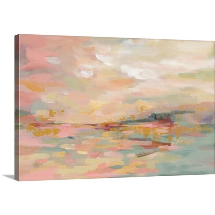 ” Pink Waves ” Painting Print - Chic Decora