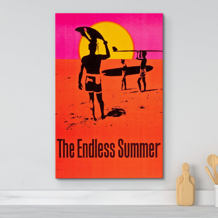 ” Classic Endless Summer Surfing Surfboards Beach Sunset “ - Chic Decora