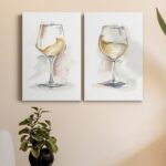 White Wine Photograph on Canvas - Chic Decora