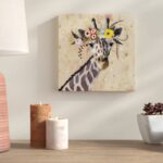 ” Klimt Giraffe II ” by Victoria Borges Painting Print - Chic Decora