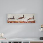 ” Bunnies Jumping Over Flowers ” by Eli Halpin - Chic Decora