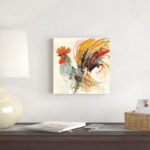 ” Festive Rooster II ” Painting Print - Chic Decora