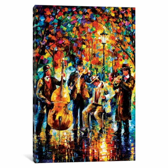 ” Glowing Music ” by Leonid Afremov - Chic Decora