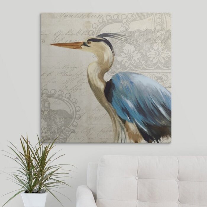 ” Blue Heron ” by Suzanne Nicoll - Chic Decora