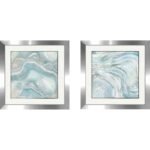 ” Blue Agate ” Painting Print - Chic Decora