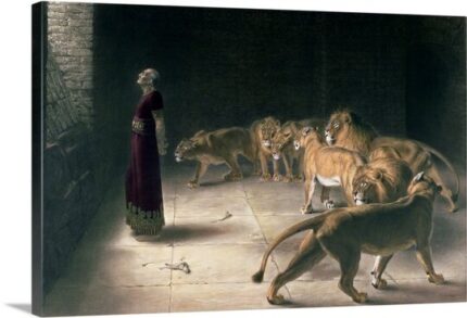 Briton Riviere ” Daniel In The Lions Den ” by Briton Riviere - Chic Decora