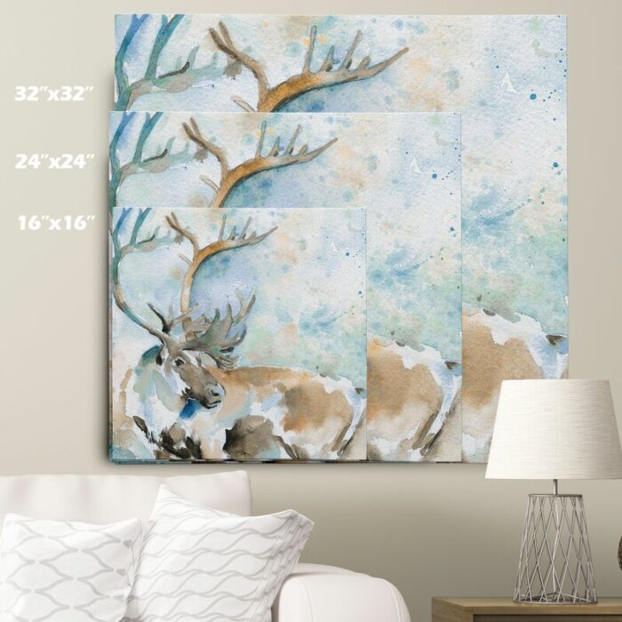 ” Caribou On Blue ” by Carol Robinson - Chic Decora