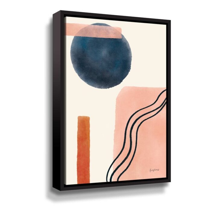 “Geo Abstract II” by Becky Thorns, Midcentury Modern, Minimalist Canvas Wall Art - Chic Decora