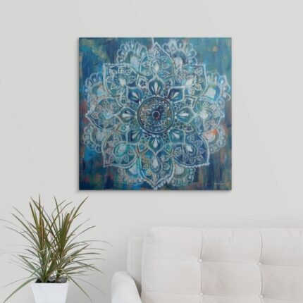 Mandala In Blue ” Mandala In Blue II ” by Danhui Nai - Chic Decora