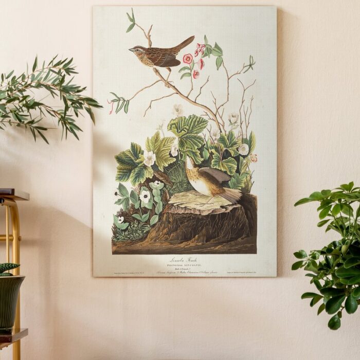 ” Chickadees And Pussy Willow ” Painting Print - Chic Decora