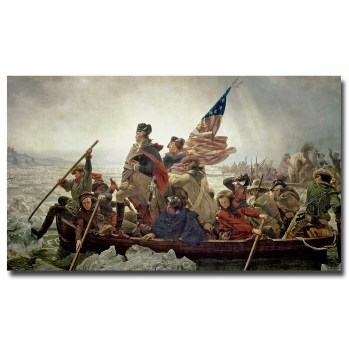 ” Washington Crossing Delaware River In, 1776 ” by Emanuel Leutze - Chic Decora