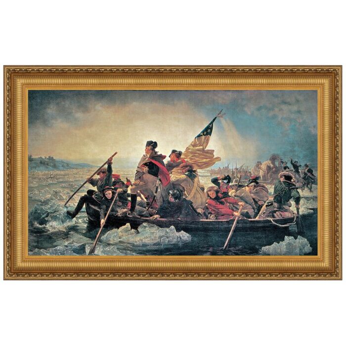 ” Washington Crossing Delaware River In, 1776 ” by Emanuel Leutze - Chic Decora