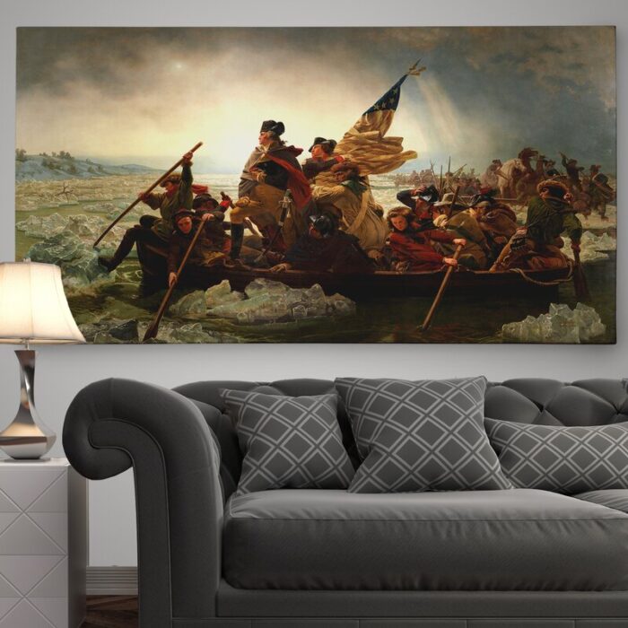 ” Washington Crossing Delaware River In, 1776 ” by Emanuel Leutze - Chic Decora