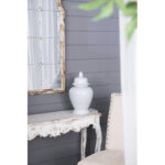 17'' Classic Porcelain Ginger Jar with Glossy White Finish, Decorative Accent Vase for Mantel, Tabletop, Sideboard, or Centerpiece Display - Image 5