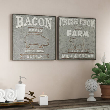 2 – Pieces Farmhouse / Country - Chic Decora