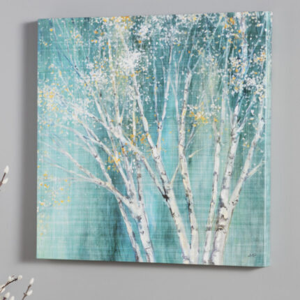 ” ‘Blue Birch’ Painting Print ” by Julia Purinton - Chic Decora