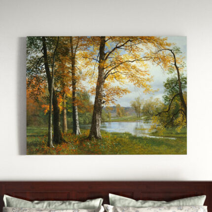 ” A Quiet Lake ” by Albert Bierstadt - Chic Decora