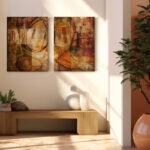 " Abstract " 2 - Pieces