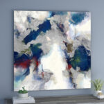 " Abstract Explosive Shade, Modern & Contemporary White "